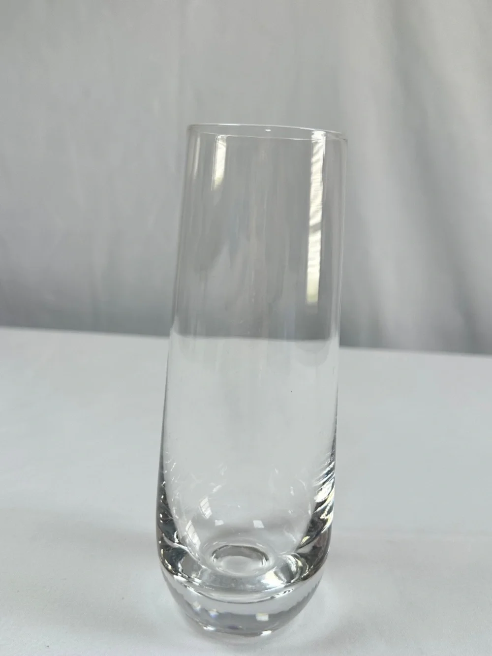 Small Glass Vase Storage Organizer Holder Clear 7 Inches in Height, 1.75 Opening